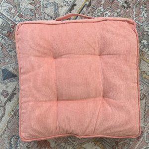 Tufted Coral Floor PIllow